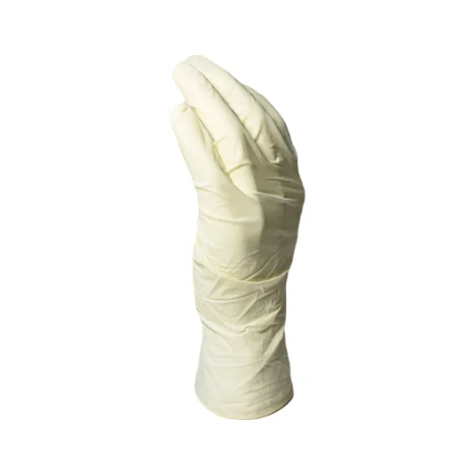 Latex Examination Gloves Powder Free Beige