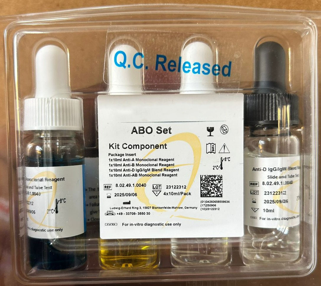 ABO Blood Typing Reagent Set