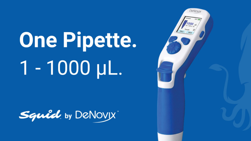 The Squid™ Full Range Pipette (1 – 1000 µL)